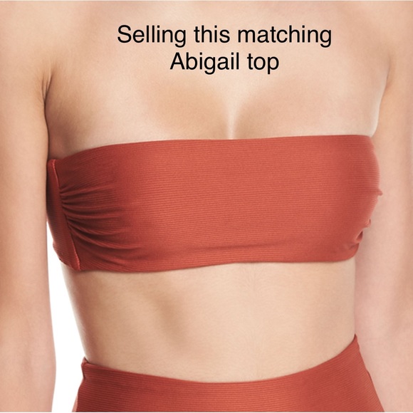 Mara Hoffman Lydia Bikini Bottom in Rust - Picture 6 of 12